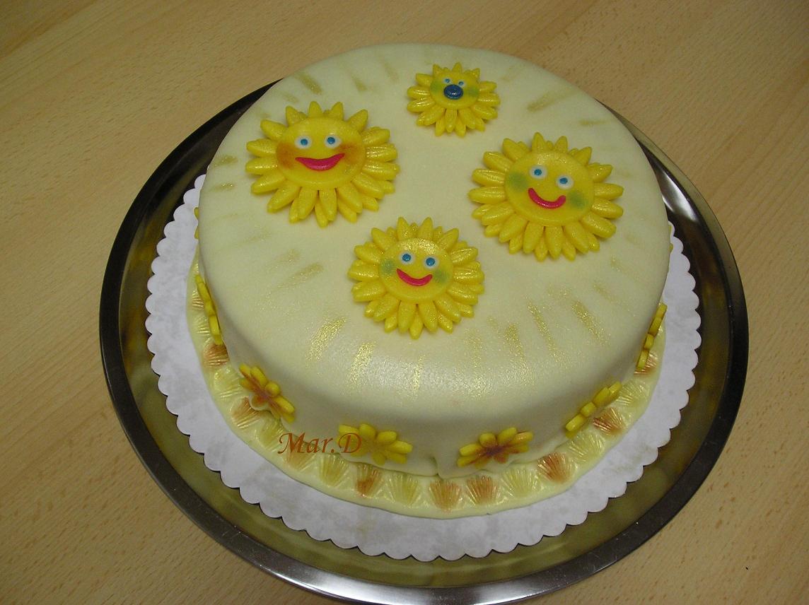 Sluníčkový dort