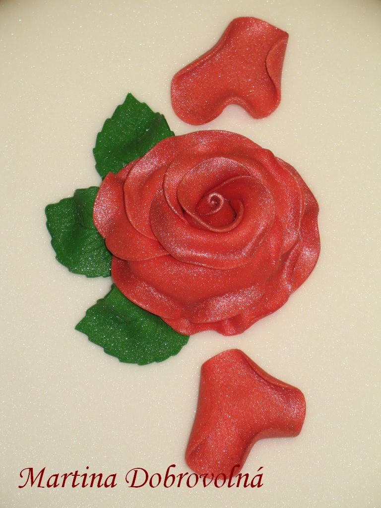 Růže dort detail